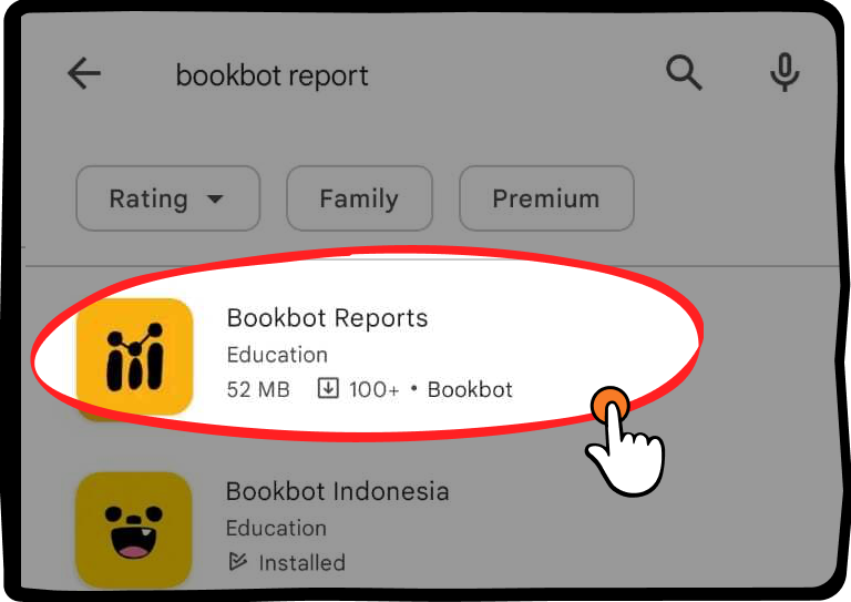 Search for “Bookbot Reports”
